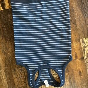 90 Degree By Reflex Navy and Light Blue Striped Tank Top